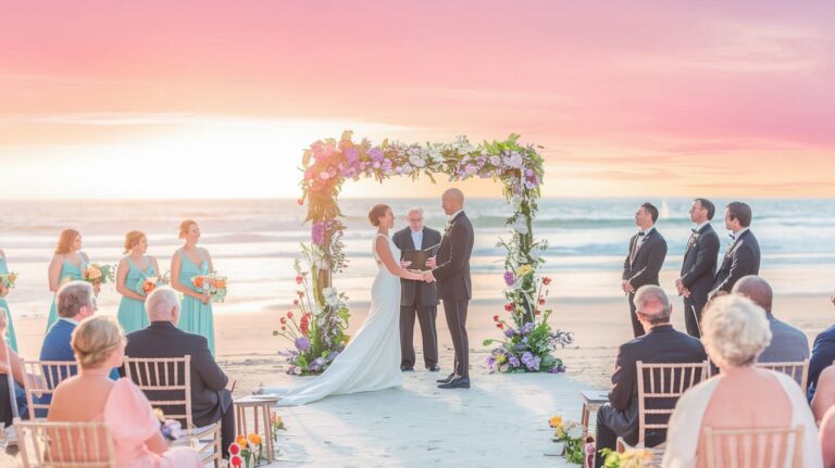 a-photo-of-a-wedding-ceremony-on-a-beach-at-sunset-jzBdPaBxSW-wyfe5OHRdWA-5i95dmyfSPyPYCf-hSFDvA