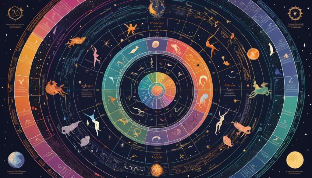 A colorful infographic illustrating the compatibility of different zodiac signs. The infographic uses a clear and concise layout, with symbols representing each sign and lines connecting compatible pairs. It provides a visual guide to understanding astrological relationships.